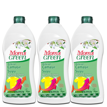 3'lü Set Bitkisel Çamaşır Suyu -  BEYAZ ÇİÇEKLER ECO