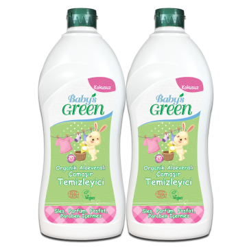 2'li Set Organik Aloe Veralı Bebek Çamaşır Temizleyici ECO- 2*20=40 Yıkama