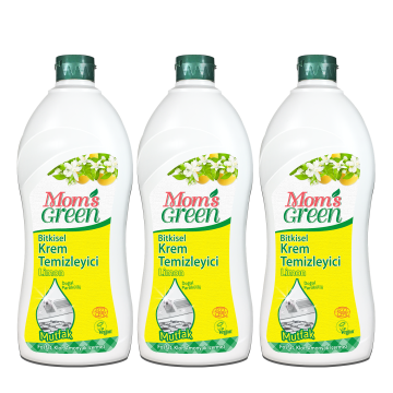 3'lü Set Bitkisel Krem Temizleyici Mutfak - Limon