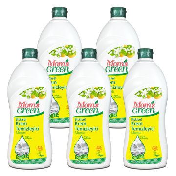 5'li Set Bitkisel Krem Temizleyici Mutfak - Limon