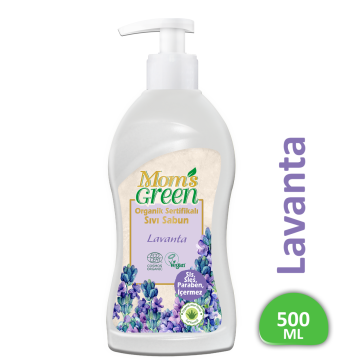 Mom's Green Organik Sertifikalı Sıvı Sabun - Lavanta 500 ml EcoCosmos