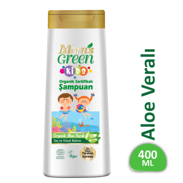 Mom's Green KIDS Organik Aloeveralı ÇOCUK Şampuanı 400 ml EcoCosmos