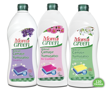 3'lü Set Bitkisel Çamaşır Yumuşatıcı 750 ml - LAVANTA KIR ÇİÇEKLERİ BEYAZ ÇİÇEKLER ECO  120 Yıkama