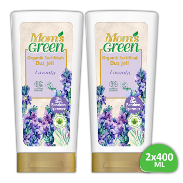 2'li Set Mom's Green Organik Sertifikalı Duş Jeli - Lavantalı 400 ml *2 EcoCosmos