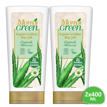 2'li Set Mom's Green Organik Sertifikalı Duş Jeli - Organik Aloeveralı 400 ml*2 EcoCosmos