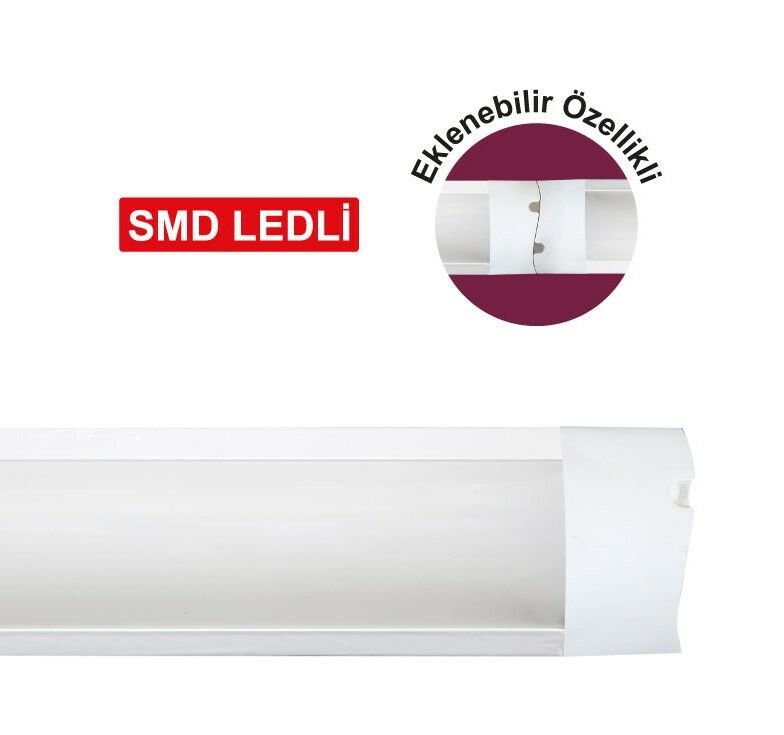 10LU PAKET 40 WATT 120 CM EKLENEBİLİR LEDLİ YATAY BANT ARMATÜRÜ