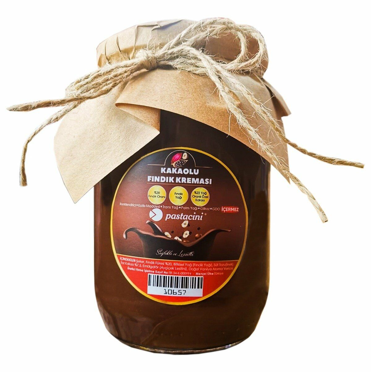 Kakaolu Fındık Kreması 800 gr.(Doğal Ürün)