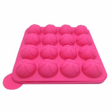 16'LI CAKE POPS SİLİKON KALIBI ÇİÇEK
