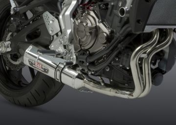 Yamaha MT-07 2015 R-77 Paslanmaz Çelik Karbon Kapak Komple Egzoz