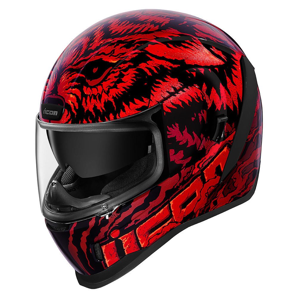 icon Airform LYCAN - RED Kask