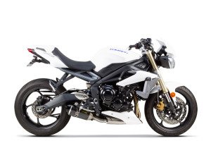 Triumph Street Triple S1R Black Slip On Karbon Egzoz