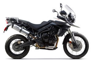 Triumph Tiger 800XC M2 Black Slip On Titanium Egzoz