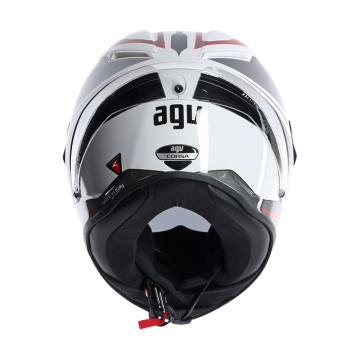AGV Corsa Velocity White Black Red Full Face Kask