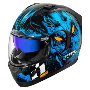 icon Alliance GT The Horror Blue Kask