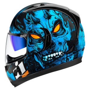 icon Alliance GT The Horror Blue Kask