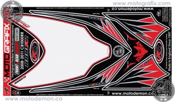 Honda Cbr 1000RR 2008-2011 Model Motografix Damla Sticker