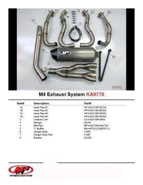 Kawasaki Zx10r 2008-2010 M4 Full Sistem Egzoz Titanyum Tüp