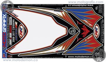 Honda Cbr 1000RR 2008-2011 Model Motografix Damla Sticker