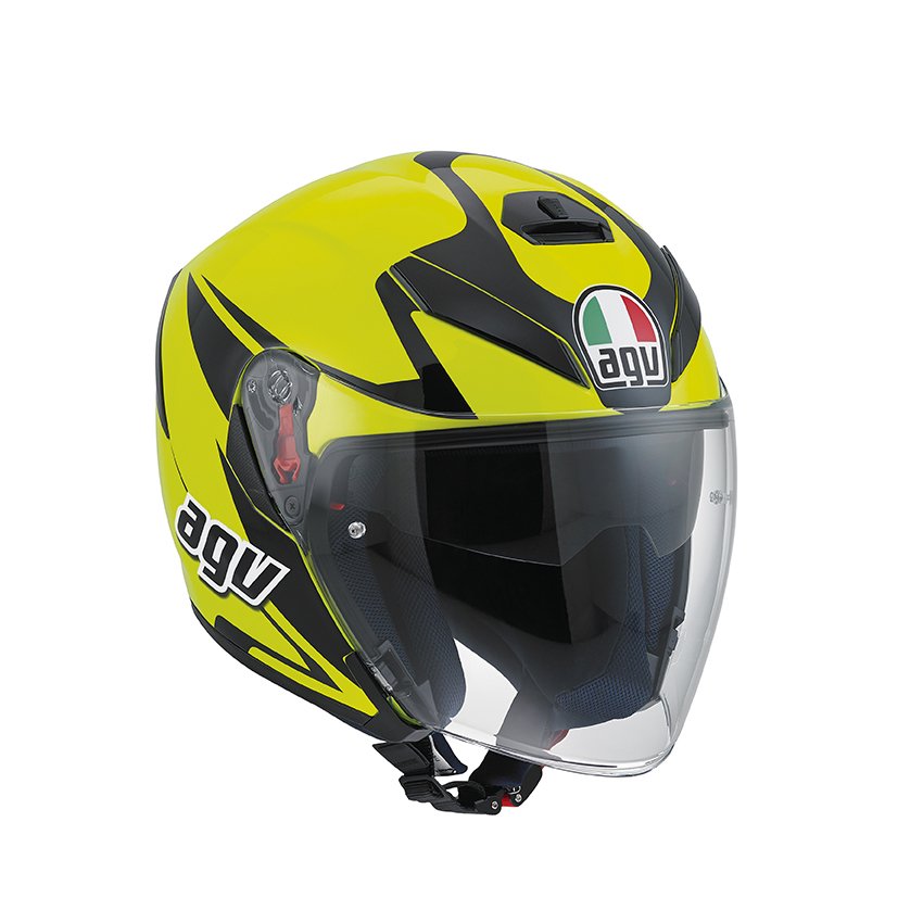 AGV K-5 Jet Threesıxty Yellow Fluo/Black Kask