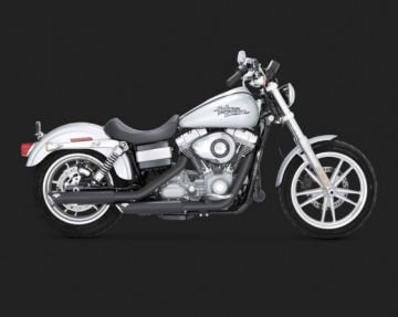 Vance & Hines 2014 Wide Glide  TWIN SLASH 3″ SLIP-ONS Siyah Egzoz 46837