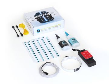 Light Mode Elwire Kask Aydınlatması Electron Kit Aqua