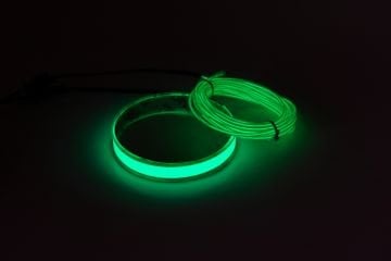Light Mode Elwire Kask Aydınlatması Electron Kit Yeşil