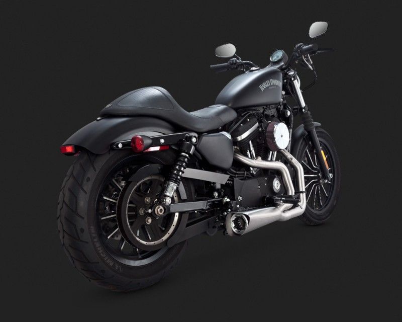 Vance & Hines 2015 Sportster 1200 Custom Super Low COMPETITION SERIES 2-INTO-1 Egzoz 75-118-4