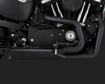 Vance & Hines 2015 Sportster 1200 Custom Super Low COMPETITION SERIES 2-INTO-1 BLACK Egzoz 75-118-9