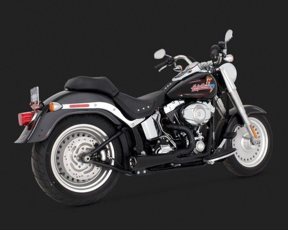 Vance & Hines 2014 Cvo Deluxe COMPETITION SERIES 2-INTO-1 BLACK Egzoz 75-114-9