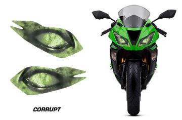 Kawasaki Ninja Zx6R Far Sticker Seti - Corrupt Green