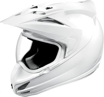 icon Variant Gloss Beyaz Off Road - Super Moto (Cross) Motosiklet Kaskı
