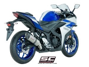 Yamaha YZF R25 SC Project Oval Slip On Egzoz