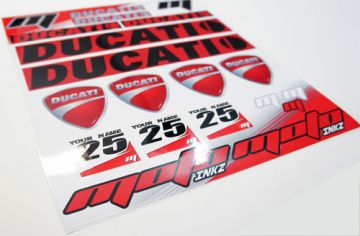 Ducati Yarış Grenajı Sponsor Sticker Seti