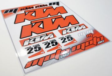 Ktm Yarış Grenajı Sponsor Sticker Seti