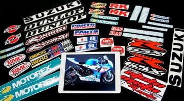 Suzuki Replika Yarış Grenajı Sponsor Sticker Seti