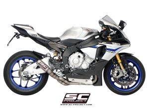Yamaha YZF R1/M SC Project CR-T Slip On Low Position Egzoz - Titanyum + Link Pipe