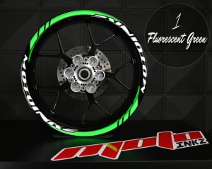 GP Racing Jant Sticker Design 4 - Fosfor Yeşil