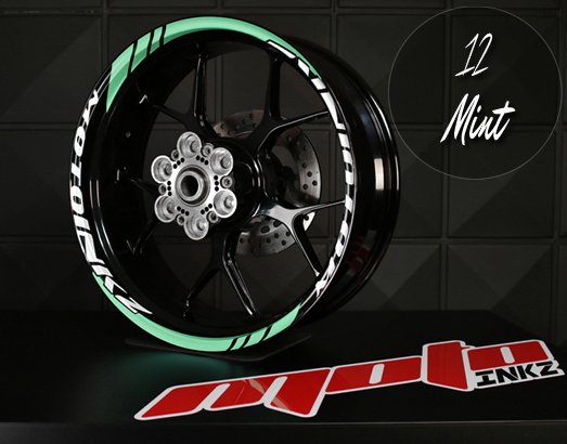 GP Racing Jant Sticker Design 4 - Mint