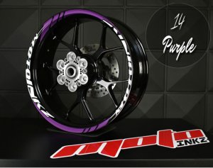 GP Racing Jant Sticker Design 4 - Mor