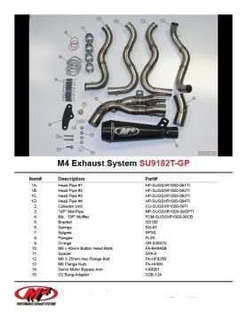 Suzuki Gsx R1000 2012-2013 M4 GP Full Sistem EVO Titanyum Egzoz