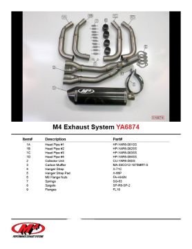 Yamaha Yzf R6 2006-2014 M4 Full Sistem Karbon Tüp Egzoz