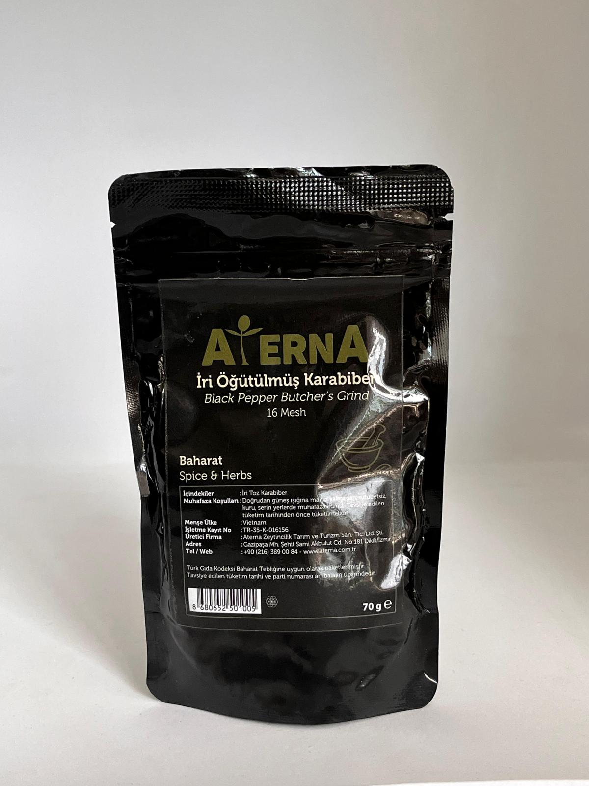 Aterna İri Öğütülmüş Karabiber 70 gr