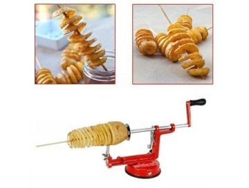 Spiral Patates Dilimleyici Cips Yapma Makinesi
