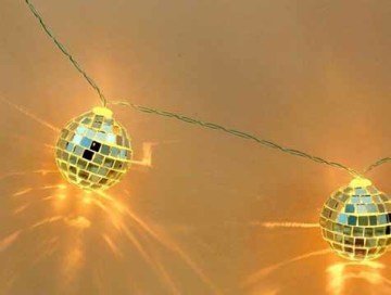 Dekoratif Mini Disco Topu Tasarımlı 10'lu Şerit Lamba