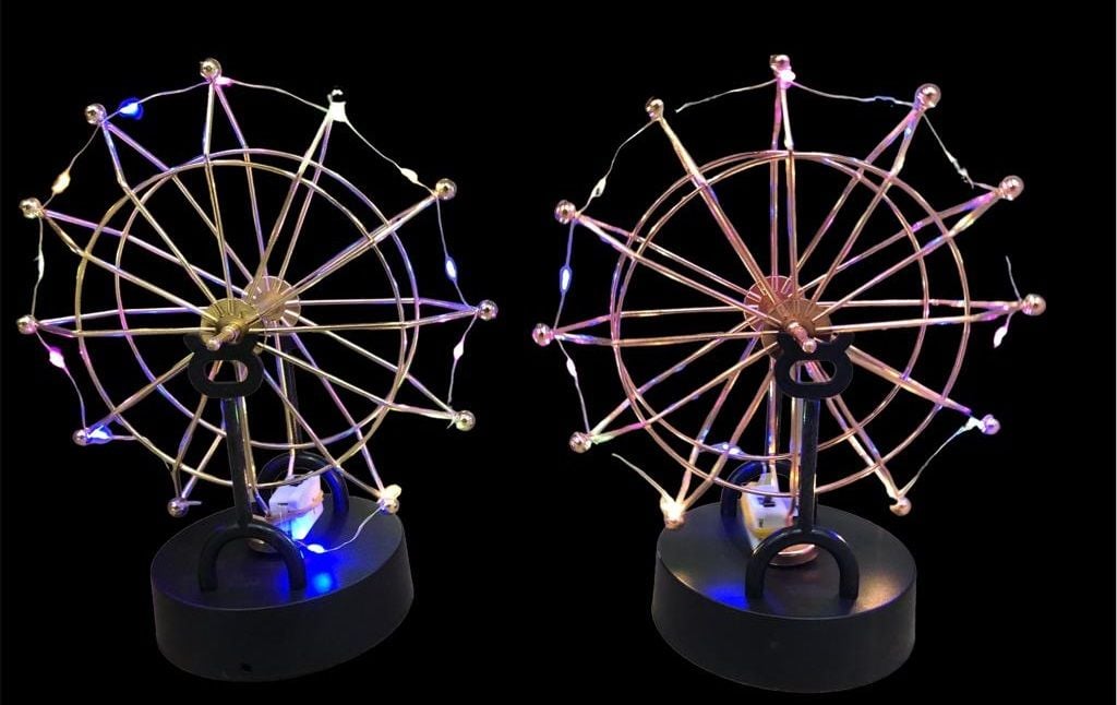 Sürekli Hareket Eden Kinetik Orbital Işıklı Denge Topu