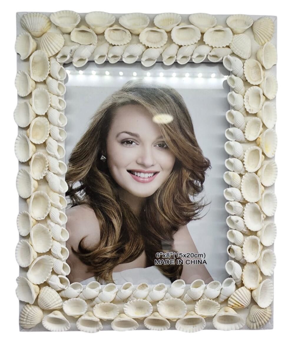 Deniz Kabuğu Dekoratif Fotoğraf Çerçevesi (15 cm X 20 cm)