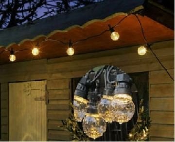 10 Ampul Dış Mekan 8 Fonksiyonlu 220 V Led Işık (5+2 mt)
