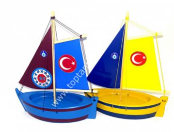 Dekoratif Taraftar Maket Yelkenli
