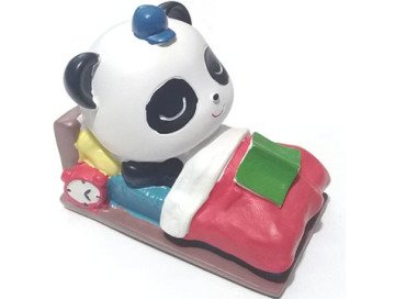 Dekoratif Sevimli Yatakta Panda Kumbara
