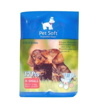 Köpek İçin Alt Kilot Tuvalet Bezi XSmall 12'li Paket